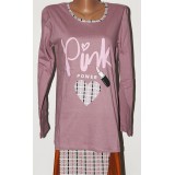 Пижама жен (кофта+штаны) 46-56р (прод по 6) Pink