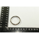 Кольцо-карабин разъемн.45мм*4,8мм серебро (упак.100шт)