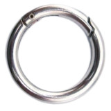 Кольцо-карабин разъемн.45мм*4,8мм серебро (прод по 20)