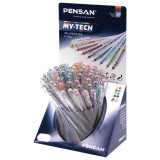 Ручка шариковавя 2240/S60R-8 PENSAN MY-TECH BALL POINT PEN 0.7mm IN STAND 8 COLOURE(прод по 60) 2411