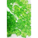 Бусины кубик 8*8 500г прозрачно-зеленый