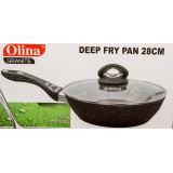 Сковорода Olina Lady глубокая литой алюм с крышкой 24 см 873-24  4240/1246