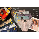 Плавки жен (2XL-4XL) (прод по 3) 3917 серый