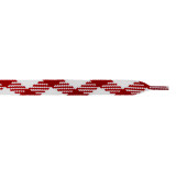 Шнурки плоские 1м бело-красный (прод по 10)