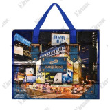 Сумка хоз. с молнией №1(38*31*15)*100 Город джинс