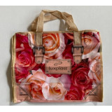 Сумка хоз. с молнией №1(38*31*15)*100 Розы беж