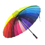 Зонт жен. Quality umbrella трость 410 радуга