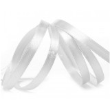 Лента Атлас 0,6см (уп.27м) белый *10