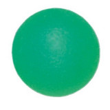 Мяч для тренировки кисти рук круглый 50мм полужесткий зеленый L 0350_М  7839