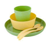 Набор детской посуды Lalababy Follow Me (тарелка, миска, стакан,2 ложки) *10 фисташка 2716