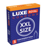 Презерватив LUXE ROYAL  XXL гладкие (3шт)*24 Китай 3702