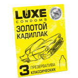 Презерватив Luxe Золотой кадилак (3шт)*48 Китай 7083
