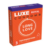 Презерватив LUXE ROYAL  гладкие продлевающие с добавлением анестетика (3шт)*24 Китай 3726