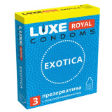 Презерватив LUXE ROYAL  с точечной поверхностью Exotica (3шт)*24 Китай 3672