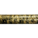 Скатерть рулон  (0,8*20м) 0009 черн/золото цветы