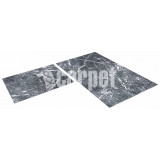 Набор ковриков вырезных антискольз. icarpet Print  60х100см+60х50см Мрамор серый 0205