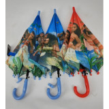 Зонт детс трость PICCO 8 спиц 48 см крюк полуавт 076 моана голубой