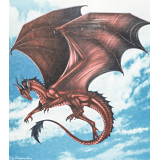 Картина рисование по номерам 40х50 X 6429 Красный дракон