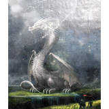 Мозаика со стразами 40х50 на рамке GLE77662 китайский дракон