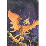 Картина рисование по номерам 20х30 RAS2473 оранжевый дракон