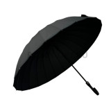 Зонт муж трость ROBIN 24 спиц 68 см крюк полуавтом 1723 черный