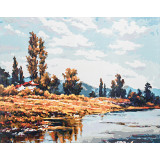 Картина рисование по номерам 40х50 OTG6475 берег у реки