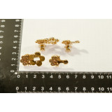 Застежка из 2-х частей для уменьшения размера одежды арт.2 (уп.5 комплект) 42*20мм №1 золото