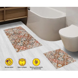 Набор ковриков вырезных антискольз. icarpet Print  60х100см+60х50см Дамаск Узоры 0304