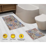 Набор ковриков вырезных антискольз. icarpet Print  60х100см+60х50см Плитка Паласио 0281