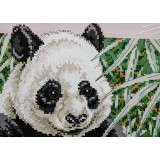 Мозаика со стразами 50х65 на рамке YB0070 панда