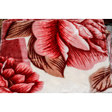 Плед Цветы 150х200 розовый