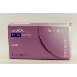 Перчатки нитриловые TOP GLOVE, lavender, 4г н/с н/о p.M (прод по 50) Малайзия*500 5717