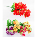 Букет цветов искусств. №223 D=12см (7 цветков) L 55см (уп. 20 Цена за уп!)