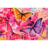 Мозаика со стразами 20х30 на рамке JS24616 бабочки