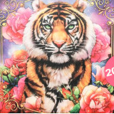 Алмазная живопись 20х20 АК-2020003 тигр