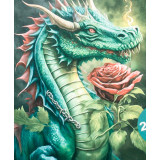 Алмазная живопись 21х25 АК-2125014 дракон