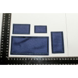 Нашивка д/одежды Z1215 квадрат т.синий (прод по 4шт)