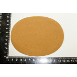 Заплатка термоклеевая овал бархат 100х130мм(уп.1пара) коричневый