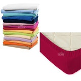 Простынь на рез. трикотаж 140х200 фиолет