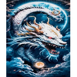 Картина рисование по номерам 40х50 X 6436 дракон
