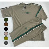 Костюм муж ORIGINAL (футболка + шорты) (46-52р) (прод по 4) Lacоste зеленый