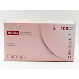 Перчатки нитриловые TOP GLOVE, Flamingo, 4г н/с н/о р.S (прод по 50)  св-розовый  Малайзия*500 5601