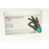 Перчатки нитриловые NITRILSTYLE Graphite 4г н/с н/о  L (прод по 50) Серый, Германия 4378