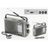 Радио+колонка+фонарь МК-411ВТ АКБ 18650/R20-2шт  USB