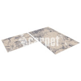 Набор ковриков вырезных антискольз. icarpet Print  60х100см+60х50см Мрамор серо-беж 1264