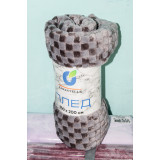 Плед мех Шашечка 180х200 серый