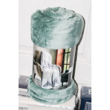 Плед Однотонный плюшевый 150х200 изумруд