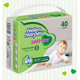 Подгузники детские Helen Harper Soft & Dry Midi р 3  (6-10кг) 40шт NEW*4  1235