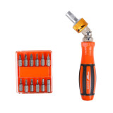 Отвертка-держатель бит реверсивно-рычажная Кратон Сomplect 12в1 0101