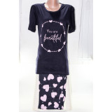 Пижама жен LIDER (футболка+бриджи) (50-60) (прод по 6) Сердце